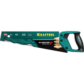 Ножовка KRAFTOOL Alligator 7 универсальная, 400 мм, 7 TPI, 3D зуб, 15004-40_z01 (артикул 16010866) – фото 3