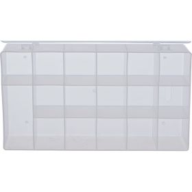 Ящик-органайзер прозрачный для крепежа (275х185х42 мм) FIT 65641 (артикул 15100911) – фото 4