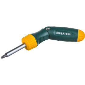 Реверсная рычажная отвертка KRAFTOOL BIT-LOCK 26151-H21 (артикул 13934567) – фото 2