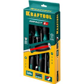 Набор ударных отверток KRAFTOOL Impact 6 предм. 25025 (артикул 16498500) – фото 5