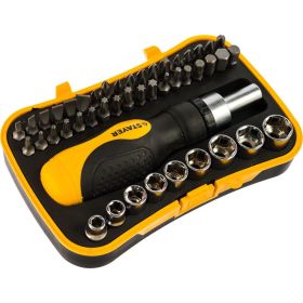 Реверсивная отвертка с битами и торцевыми головками 46шт STAYER MASTER ТECHNO 25084-H46 (артикул 15544586) – фото 4