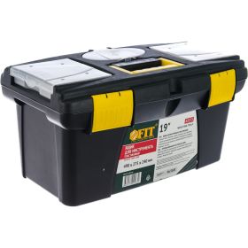 Ящик пластиковый для инструмента 19" (490х275х240 мм) FIT 65573 (артикул 15100884) – фото 4