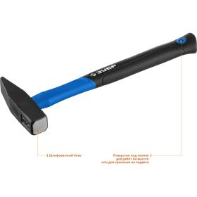 Слесарный молоток Зубр Зубр фиберглас, 500 г 20020-05_z01 (артикул 16464995) – фото 3