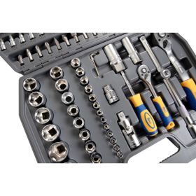 Набор инструмента 1/2 Dr и 1/4 Dr 94 предмета KRAFT KT 700306 (артикул 15966149) – фото 3