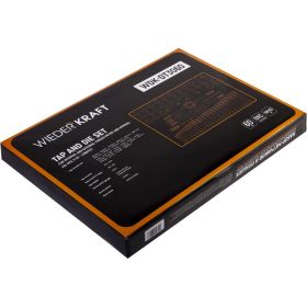 Набор метчиков и плашек WIEDERKRAFT М3-12 и 4-40 - 1/8NPT27, 60 предметов WDK-DT3060 (артикул 16393834) – фото 2