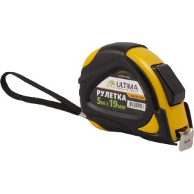 Рулетка Ultima AutoLock, 5 м х 19 мм, обрезиненный корпус, автомат. Фиксация , 131002 (артикул 16490743) – фото 1