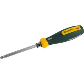 Универсальная отвертка Kraftool с двусторонним стержнем PH0-1-2-3 PZ1-2-3 SL 6 мм 8 в 1 26168 (артикул 13916131) – фото 1