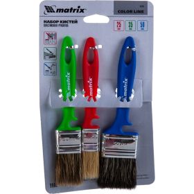 Набор кистей «Универсальный» 25мм, 35мм, 50мм MATRIX Color Line 83399 (артикул 15941378) – фото 3