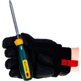Универсальная отвертка Kraftool с двусторонним стержнем PH0-1-2-3 PZ1-2-3 SL 6 мм 8 в 1 26168 (артикул 13916131) – фото 3