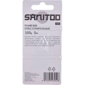 Строительный отвес Sanitoo 100 гр 3054 (артикул 17457684) – фото 4