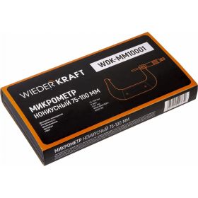 Микрометр WIEDERKRAFT нониусный, 75-100 мм, 0.01 мм WDK-MM10001 (артикул 16393838) – фото 3