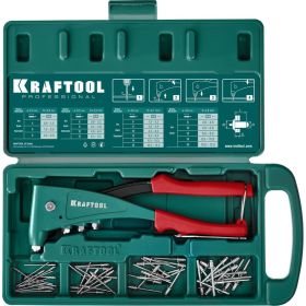 Заклепочник с литым корпусом Kraftool "X-5F" для заклёпок d=2.4-4.8 мм - алюминий и сталь, =2.4-4.0 - нерж сталь 31173_z01 (артикул 16009101) – фото 7
