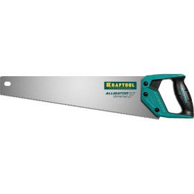 Ножовка KRAFTOOL Alligator 7 универсальная, 450 мм, 7 TPI, 3D зуб, 15004-45_z01 (артикул 16010916) – фото 1