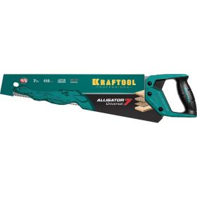 Ножовка KRAFTOOL Alligator 7 универсальная, 450 мм, 7 TPI, 3D зуб, 15004-45_z01 (артикул 16010916) – фото 7