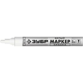 Маркер-краска Зубр МК-750 белый, круглый наконечник, 06325-8 (артикул 16129353) – фото 2