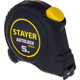 Рулетка Stayer AutoLock 5м / 19мм с автостопом 2-34126-05-19_z02 (артикул 16043610) – фото 1