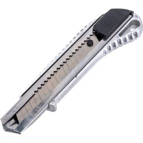 Нож со сменным лезвием Монтажник 18мм, алюминиевый корпус, кнопка Easy Slider 600507 (артикул 16503560) – фото 3