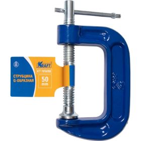 Струбцина KRAFT G-образная, 50 мм KT 705098 (артикул 16480240) – фото 3