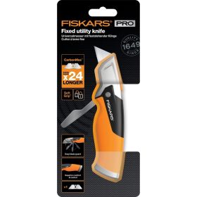 Строительный нож с фиксированным сменным лезвием Fiskars CarbonMax 1027222 (артикул 16493949) – фото 7