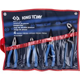 Набор пассатижей, плоскогубцев и бокорезов 4шт KING TONY 42104GP01 (артикул 15507396) – фото 8