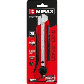 Нож MIRAX с винтовым фиксатором 25 мм 09129 (артикул 16445373) – фото 3