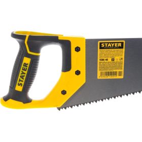 Ножовка по дереву пила Stayer "Cobra 5" 400 мм, 5 TPI, прямой крупный зуб, быстрый рез поперек волокон, для крупных и средних заготовок, 1506-40_z02 (артикул 16008971) – фото 5