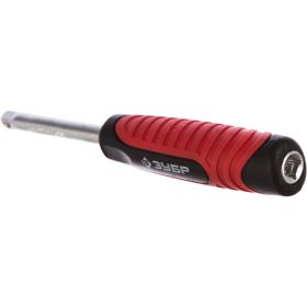 Вороток-отвертка Зубр МАСТЕР 1/4" , Cr-V, хромированное покрытие, 150мм 27724-1/4 (артикул 15463597) – фото 1