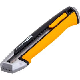Строительный нож с выдвижным сменным лезвием Fiskars 18мм CarbonMax 1027227 (артикул 16494245) – фото 8