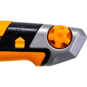 Строительный нож с выдвижным сменным лезвием Fiskars 18мм CarbonMax 1027227 (артикул 16494245) – фото 2