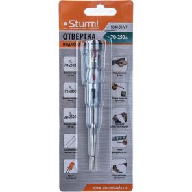 Индикаторная отвертка Sturm 1040-03-VT (артикул 16456317) – фото 1