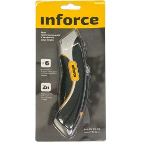 Трапециевидный нож с лезвиями двух видов Inforce 06-02-08 (артикул 15894807) – фото 12