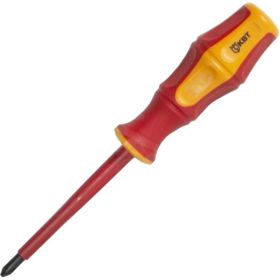 Диэлектрическая отвертка PZ1x80 КВТ Профи 78613 (артикул 15878000) – фото 4