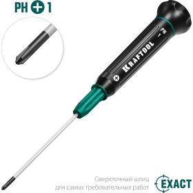 Отвертка для точных работ Kraftool Precision PH 1, 25682-1 (артикул 16445343) – фото 5