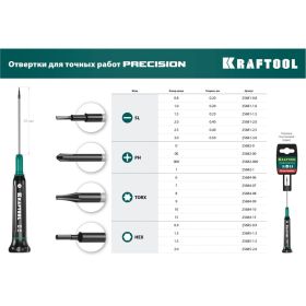 Отвертка для точных работ Kraftool Precision PH 1, 25682-1 (артикул 16445343) – фото 10