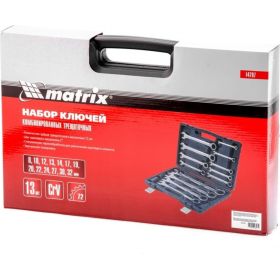 Набор комбинированных трещоточных ключей 13 шт MATRIX 14797 (артикул 15978894) – фото 3