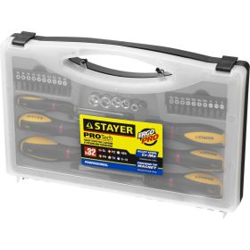 Набор отверток STAYER PROFESSIONAL PROTech Cr-Mo, 32 предметов, в кейсе 25134-H18_z01 (артикул 15544867) – фото 4
