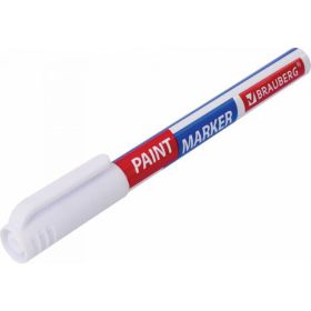 Лаковый маркер-краска BRAUBERG EXTRA paint marker 1 мм, белый улучшенный, нитро-основа, 151959 (артикул 16728956) – фото 5