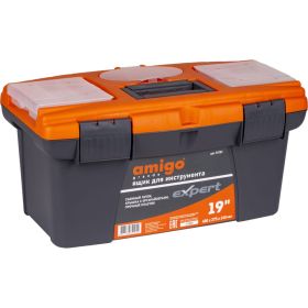Ящик для инструмента AMIGO пластиковый, 19"", 49х27,5х24 см 74781 (артикул 17241210) – фото 1