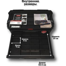Ящик для инструментов Keter CONNECT SYS 2 DRAWERS 17208564 (артикул 21706072) – фото 9