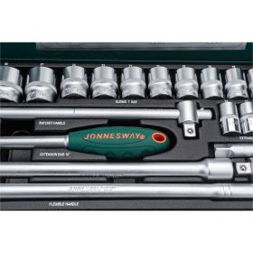 Набор торцевых головок 1/2"DR Jonnesway 10-32 мм S04H4524S (артикул 13938505) – фото 5