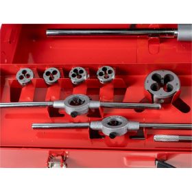 Резьбонарезной набор M3-M20 HSS метчики+плашки+воротки, 54шт RUKO 245040 (артикул 15564891) – фото 4