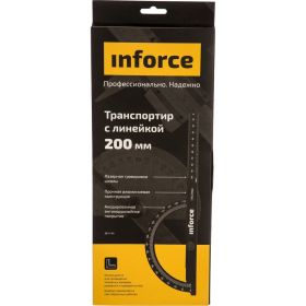 Транспортир с линейкой 200 мм Inforce 06-11-64 (артикул 16033241) – фото 4