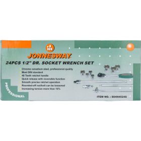 Набор торцевых головок 1/2"DR Jonnesway 10-32 мм S04H4524S (артикул 13938505) – фото 2