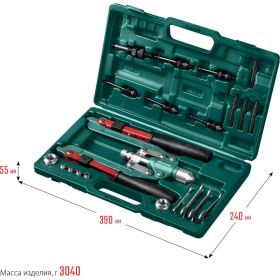 Комбинированный складной двуручный заклепочник Kraftool Combo 31182_z01 (артикул 16043683) – фото 4