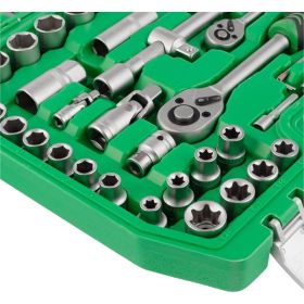 Набор инструментов INTERTOOL 1/2" & 1/4" 108ед., Cr-V ET-6108SP (артикул 16831849) – фото 2