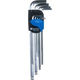 Набор шестигранных удлиненных ключей NORGAU 9 шт N42EL-009 061007809 (артикул 15600683) – фото 6
