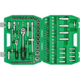 Набор инструментов INTERTOOL 1/2" & 1/4" 94ед, Cr-V ET-6094SP (артикул 16831747) – фото 7
