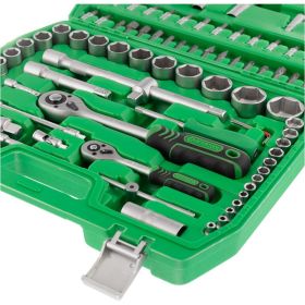 Набор инструментов INTERTOOL 1/2" & 1/4" 94ед, Cr-V ET-6094SP (артикул 16831747) – фото 6