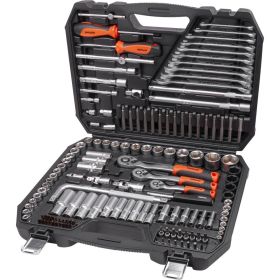 Набор инструмента AV STEEL 144 предмета 1/4"",3/8"",1/2"" профессиональный AV-011144 (артикул 17441532) – фото 1