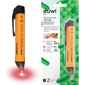 Бесконтактный тестер переменного напряжения duwi DIY 26008 0 (артикул 15852722) – фото 1
